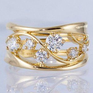 14K Gold-plated Ring, Size 9 NWOT